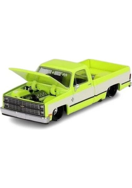 Nessiworld Mini Gt 1/64 Chevrolet Silverado Kaıdo Flo Yellow V1
