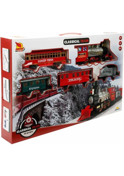 Nessiworld Klasik Tren Seti Sesli ve Işıklı 22 Parça fırsatları