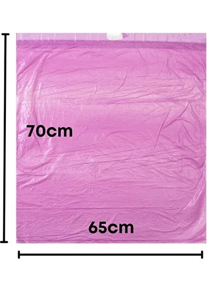 Büzgülü Çilek Kokulu Orta Boy Çöp Torbası 55X60 cm 10'lu 5 Rulo modelleri