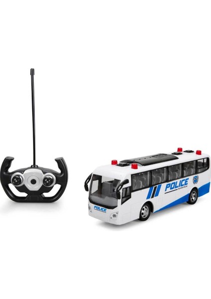Nessiworld Uzaktan Kumandalı Işıklı Polis Otobüsü 30 cm