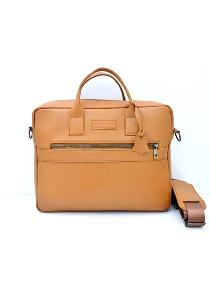 Karl Taba Hakiki Deri Laptop&evrak Çantası