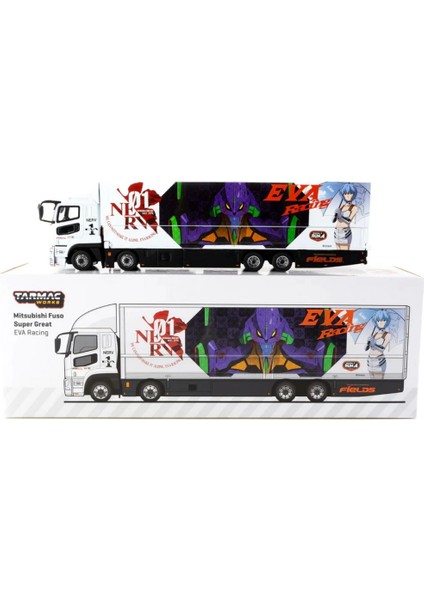 Nessiworld Tarmac Works 1/64 Mitsubishi Fuso Super Great Eva Racing modelleri