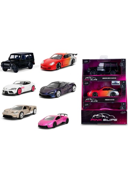 Nessiworld Jada 1:32 Pink Slips Model Oto Display 253292000