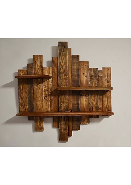 Ahşap Rustik Duvar Rafı fiyatları