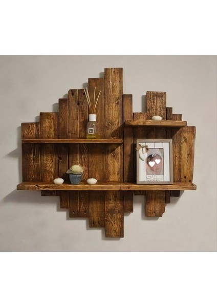Ahşap Rustik Duvar Rafı modelleri