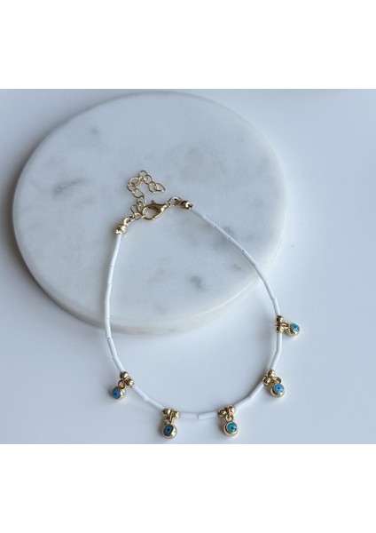 Boncuk Nazarlı Halhal