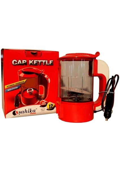 12V Otomatik Araç Oto Kettle Su Isıtıcısı Çakmaklık Fişli
