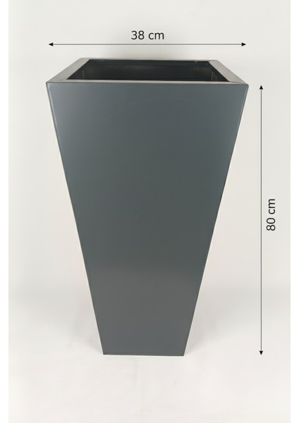 Zenith 80 cm Dikey Metal Saksı - İç ve Dış Mekan Modern Dekoratif Saksılık (80x38 cm) modelleri