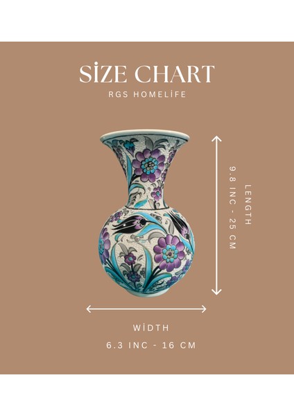 El Yapımı Iznik Çini Vazo – 30 cm Dekoratif Seramik Çiçek Motifli Lale ve Karanfil Desenli El Boyaması Büyük Klasik Osmanlı Tarzı Koleksiyonluk Dekoratif Sanat Objesi fiyatları