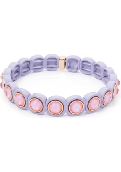 Seramik Kristal Taş Lastik Bileklik