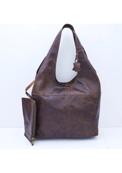 Randy Antik Kahve Hakiki Deri Omuz Çantası fiyatları