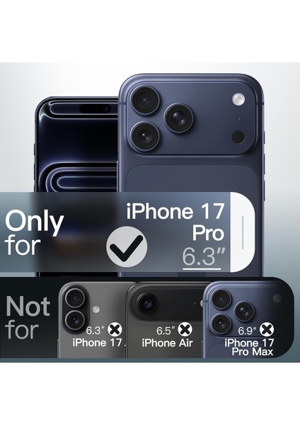 Iphone 17 Pro Kılıf Tam Kamera Korumalı Magsafe Şarj Destekli Renkli Kenarlı Arkası Şeffaf Kapak fiyatları