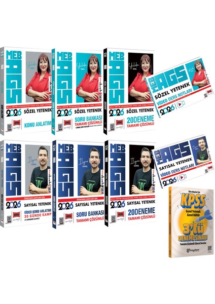 2026 Meb Ags Sözel Sayısal Yetenek Konu Anlatımı-Video Ders Notları-Soru Bankası-Çözümlü Deneme