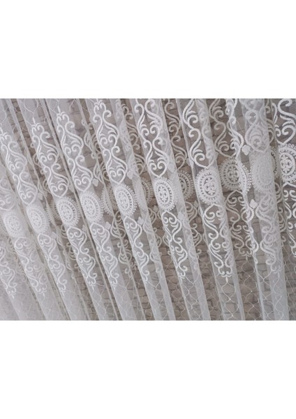 Brode Tül Perde 1/3 Sık Pileli Yıkanabilir Ağır Gremajlı Desenli Hoşgörünmlü fırsatları