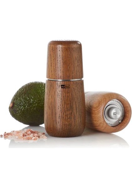 Yono Doğal Ahşap Koyu Meşe Tuzbiber Mühlesi, 12,7 cm