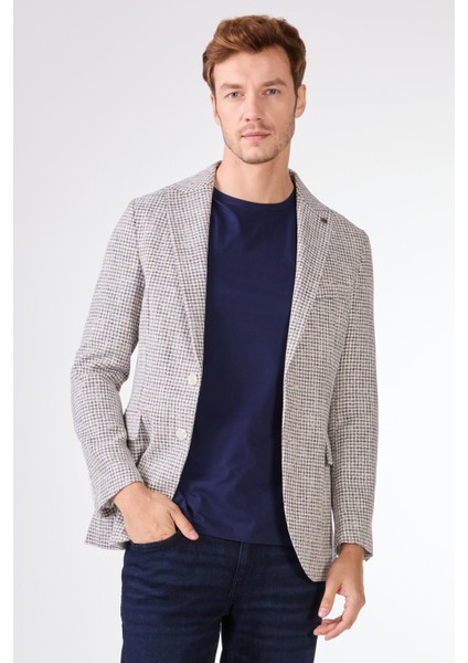 Saks Erkek Slim Fit Pitikare Desenli Sivri Yaka Casual Ceket fırsatları