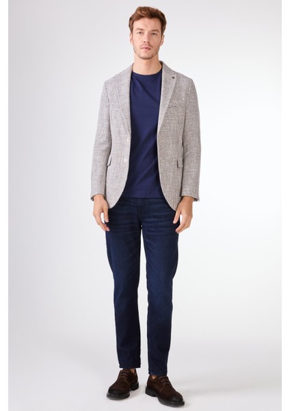 Saks Erkek Slim Fit Pitikare Desenli Sivri Yaka Casual Ceket indirimleri