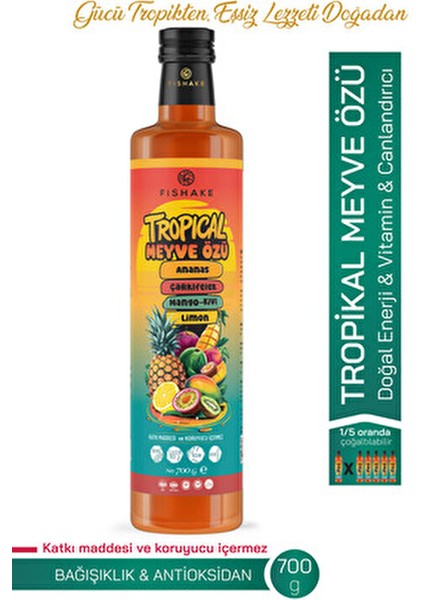 Tropikal Meyve Özü 700 gr Doğal Enerji ve Vitamin Kaynağı Egzotik Meyve Karışımı modelleri