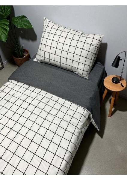 Çarşaflı Tek Kişilik Nevresim Takımı | Kare | Tam Takım fiyatları