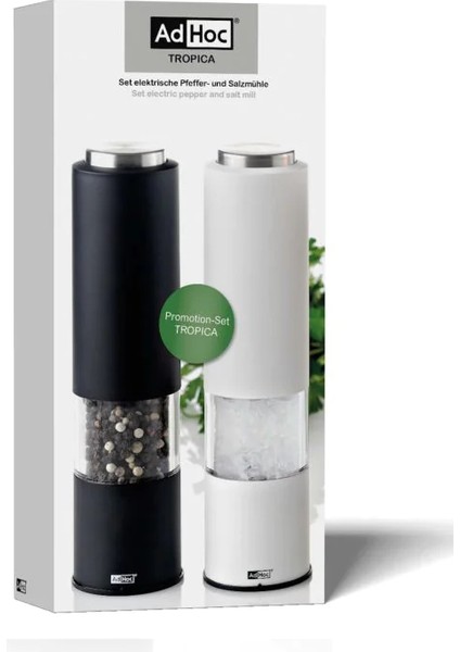 Elektrikli Karabiber ve Tuz Değirmeni Seti Tropica fiyatları