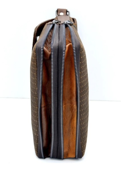 Viktor Süet Kahve Hakiki Deri Omuz Postacı Çantası fırsatları