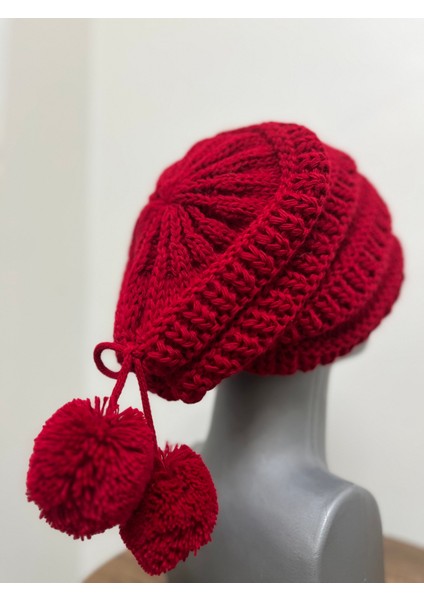 Kadın Ponponlu Kışlık Örgü Bere Şapka fırsatları