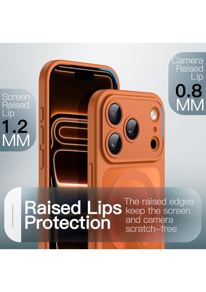 iPhone 17 Pro Max Kılıf Kamera Çıkıntılı Mat Magsafe Wireless Şarj Destekli Renkli Hassas Butonlu Kapak modelleri