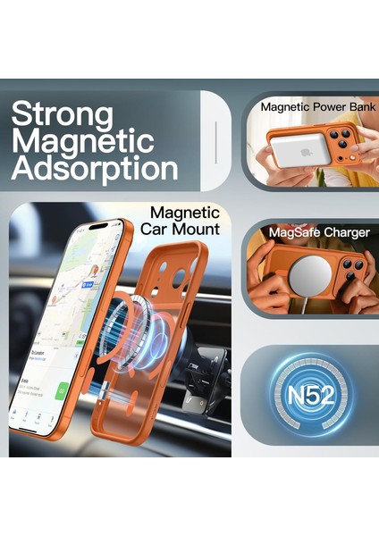 iPhone 17 Pro Max Kılıf Kamera Çıkıntılı Mat Magsafe Wireless Şarj Destekli Renkli Hassas Butonlu Kapak indirimleri