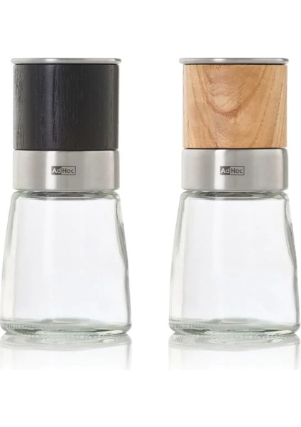 Set Tuz ve Karabiber Değirmeni Akasya Dark&light