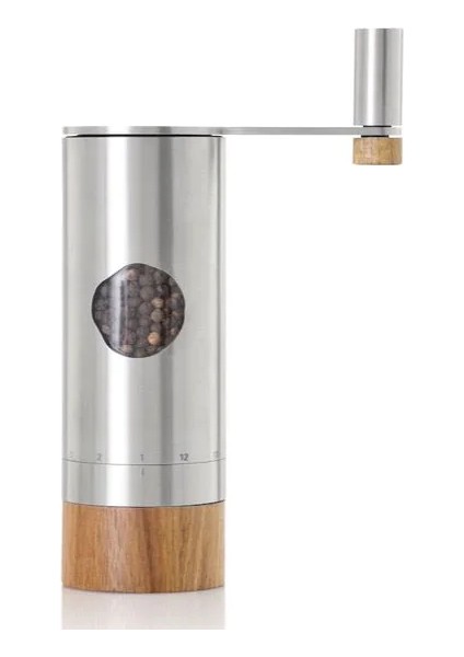 Powermill Karabiber Veya Tuz Değirmeni, Paslanmaz Çelik Tasarım