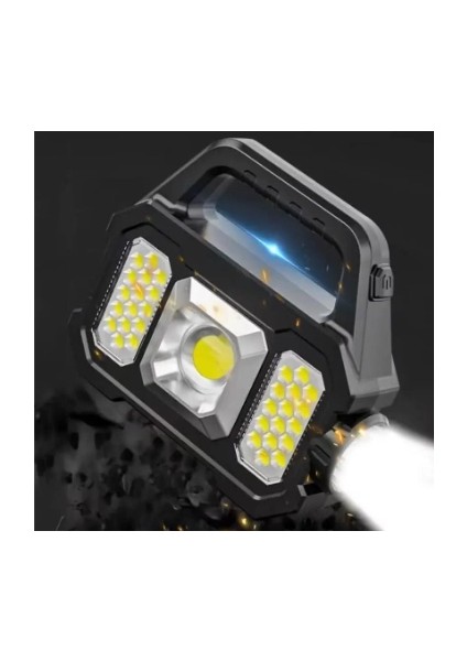 P-880A Solar Powerbanklı Şarjlı Taşınabilir Güçlü Fener modelleri