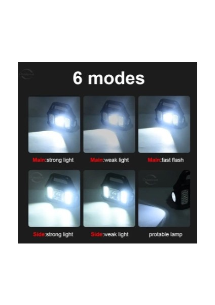 P-880A Solar Powerbanklı Şarjlı Taşınabilir Güçlü Fener fırsatları