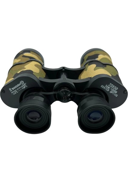 Baigish 20X50 Rus Model Kamuflaj Dürbün, Süper Kalite 1000M/56M
