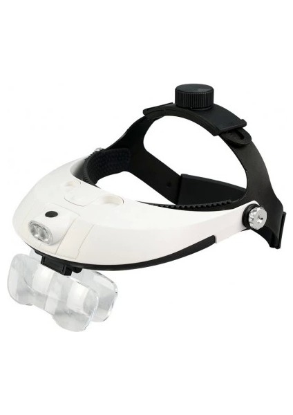 5 Mercekli Çok Fonksiyonlu, Başlık Tip Işıklı Büyüteç 81001H