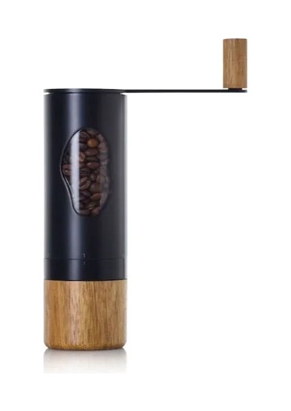Kaffeemühle Mrs. Bean Paslanmaz Çelik ve Akasya Ahşap Öğütücü
