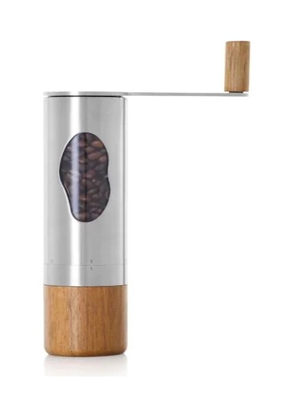 Kaffeemühle Mrs. Bean, Paslanmaz Çelik ve Akazie Ahşap ile Mükemmel Kahve Öğütme