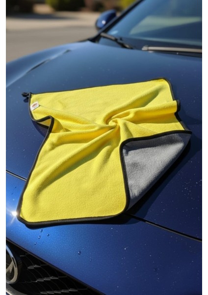 Mikrofiber Oto Yıkama ve Kurulama Bezi | Çizmez, Süper Emici, Araç Içi-Dışı Temizlik 50X70CM (1ADET)