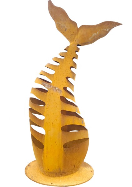 Corten Balık Heykel