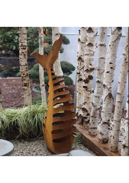Corten Balık Heykel fiyatları
