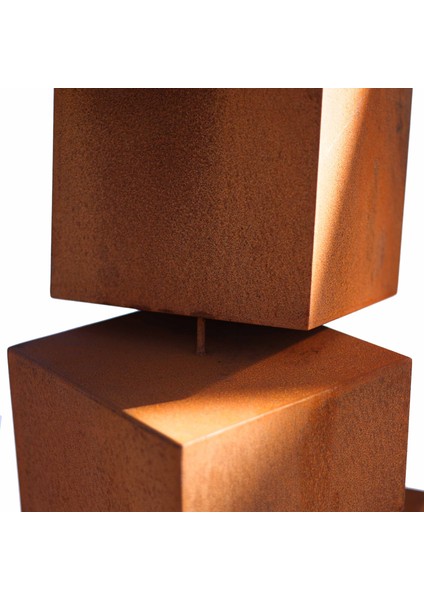 Corten Küp Heykel modelleri