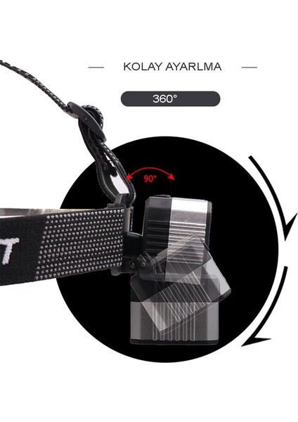 4 Modlu Sensörlü Şarjlı Güçlü Kafa Lambası WT-248 fırsatları