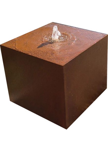Corten Dikdörtgen Su Tablası
