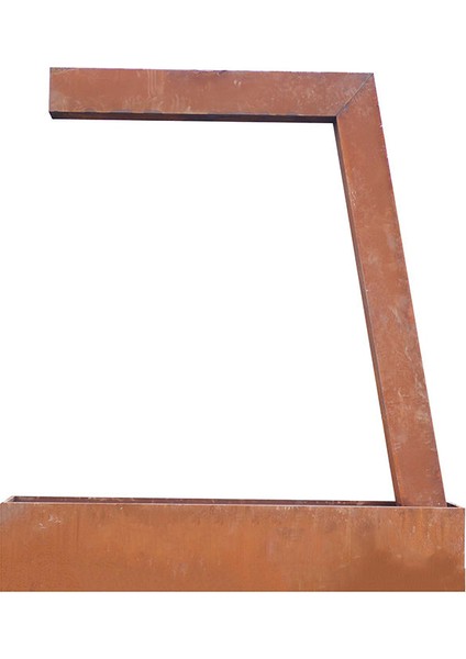 Corten L Şeklinde Su Perdesi