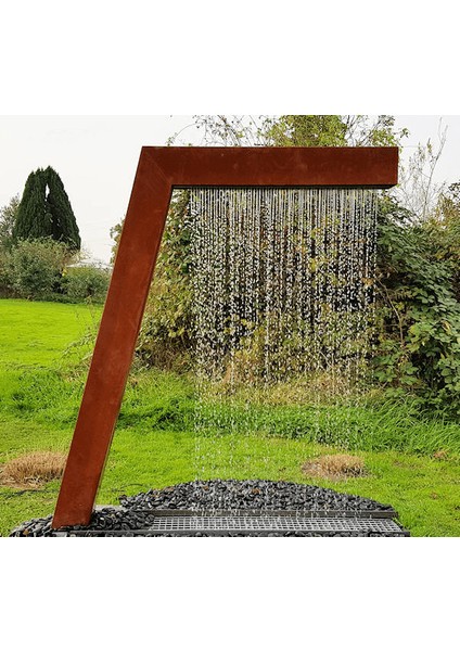 Corten L Şeklinde Su Perdesi modelleri