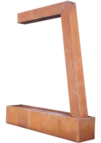 Corten L Şeklinde Su Perdesi indirimleri