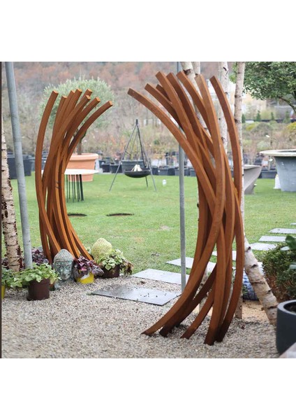 Corten Dekoratif Bahçe Heykeli fiyatları
