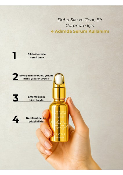 Yaşlanma Karşıtı Yüz Serumu | 50ml | Somon DNA & Kolajen | Sıkılaştırıcı, Dolgunlaştırıcı ve Aydınlatıcı Konsantre Bakım indirimleri