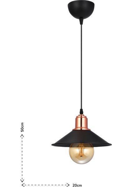 Alaca Tekli Sarkıt Avize – Siyah Fötr Şapka Tasarımlı, Modern, Ayarlanabilir ve Paslanmaz fiyatları