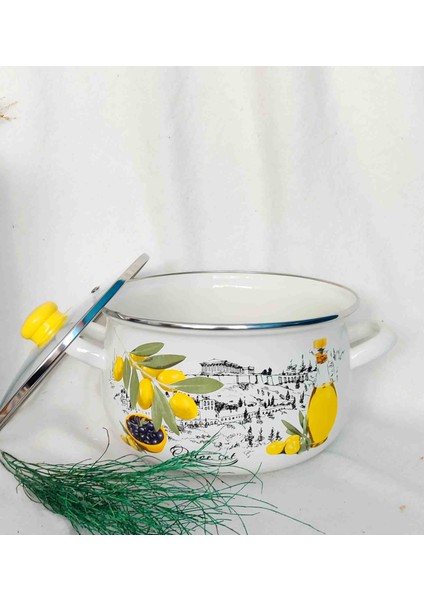 Olive Set Emaye Tencere 2750 ml 20 cm Çap Süt Yoğurt Çorba Tenceresi fiyatları