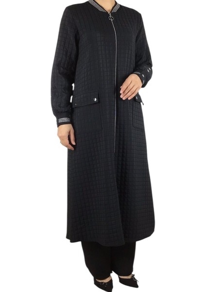 Kadın Önü Fermuarlı Üstten Cepli Kolağzı ve Yaka Ribanalı Mevsimlik Spor Kap modelleri